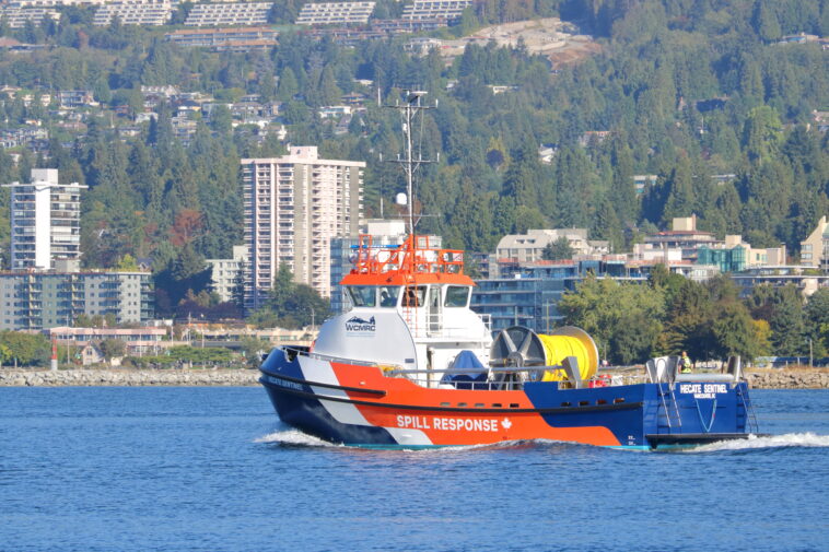 Spill responce training near Prince Rupert