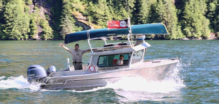 One important component of Coast Funds' work is supporting Coastal Guardian programs. The Coastal Stewardship Network helps Guardian Watchmen and stewardship techs from Gitga’at, Haida, Haíɫzaqv (Heiltsuk), Kitasoo, Xai’xais, Metlakatla, Nuxalk, and Wuikinuxv nations share environmental intelligence and continue a long tradition of caring for coastal environments.