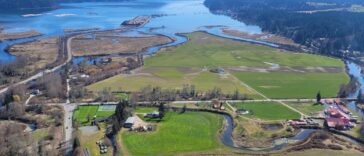 The Cowichan Estuary restoration project site.